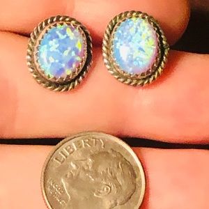 Navajo Opal Sterling Studs